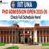 IIIT Una Begins PhD Admission for Academic Session 2025–26: Apply by December 28